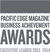 Pacific Edge Magazine Business Achievement Awards Executive Leader 2013-2014